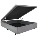 Ver mais imagens de Kit para Cama Box Baú com 2 Puxador Preto e 2 Junções que Une Os Box Acompanha Parafuso 3,5x25mm