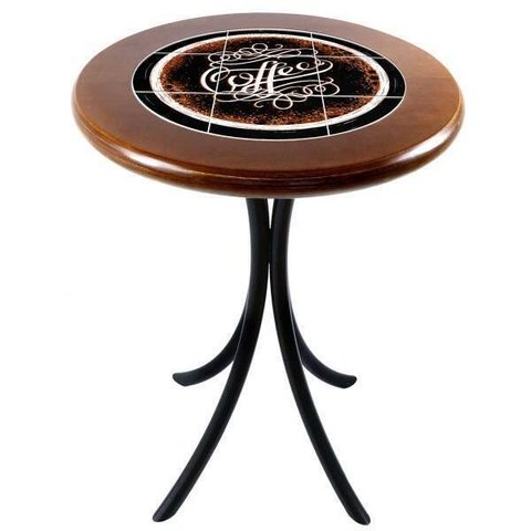 Mesa de Canto para Cozinha Pequena Madeira Maciça Empório Tambo - Coffe - Imbuia