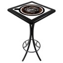 Ver imagem 1 de Mesa Alta Bar Quadrada de Madeira Maciça e Azulejo Empório Tambo - Coffe - Preto