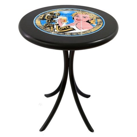 Mesa de Canto para Cozinha Pequena Madeira Maciça Empório Tambo - Go Hard Or Go Home - Preto