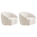 Ver imagem 1 de Kit 02 Poltronas Orgânica Luxo Recepção Amore Linho
