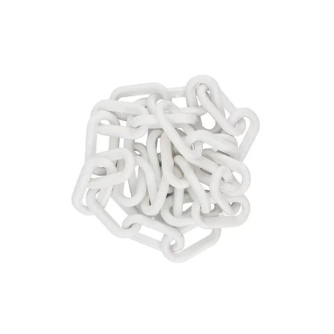 Corrente de Sinalização Plástica Elo Grande 6mmx3mm Pacote com 50m