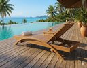 Ver imagem 2 de Espreguiçadeira Boulevardt de Madeira Maciça - Design Curvo para Piscina e Jardim