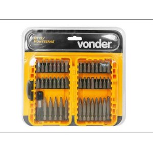 Jogo Bits/Ponteiras 1/4" Vonder 46 Peças