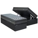 Ver imagem 1 de Cama Box Baú Solteiro: Colchão Molas Bonnel Ortobom Hotelaria Nanolastic Orthotel Luxo + Base Crc