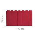Ver imagem 2 de Painel Estofado Luxo Nuvem Alanis 140cm Casal para Cama Box Suede Vermelho - Gat Magazine