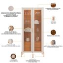 Ver imagem 4 de Kit Aparador Buffet Lia com Cristaleira Tarsila Orgânico D05 Off White Freijó - Lyam Decor