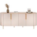 Ver mais imagens de Kit Aparador Buffet Lia com Cristaleira Tarsila Orgânico D05 Off White Freijó - Lyam Decor