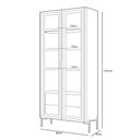 Ver imagem 5 de Kit Aparador Buffet Lia com Cristaleira Tarsila Orgânico D05 Off White Freijó - Lyam Decor