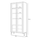 Ver mais imagens de Kit Aparador Buffet Lia com Cristaleira Tarsila Orgânico D05 Off White Freijó - Lyam Decor