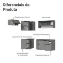 Ver imagem 4 de Armário de Cozinha Completa de Canto Suspenso 325cm Nice Madesa 02 Cinza