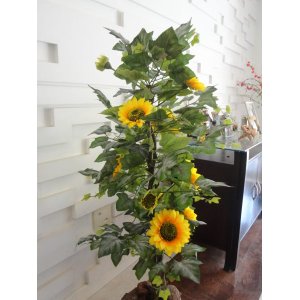 Planta Artificial Árvore GIRASSOL 1,30 metros de altura
