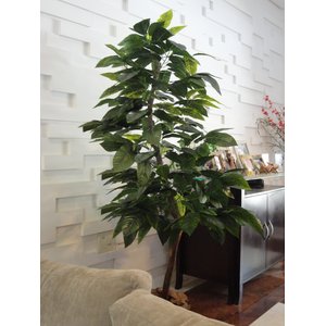 Planta Artificia Árvore CROTON VARIEGATA 1,60 metros de altura