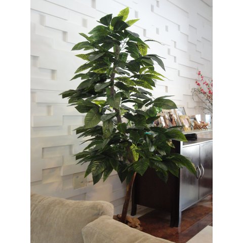 Planta Artificia Árvore Croton Variegata 1,60 Metros de Altura