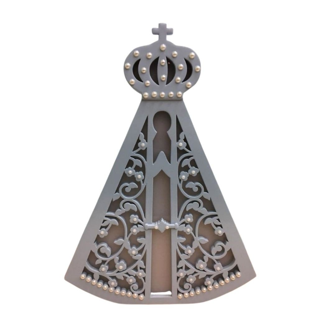 Luminária de Mesa Nossa Senhora Aparecida - LML-32 - Bateria 9V - Azul