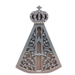 Luminária de Mesa Nossa Senhora Aparecida - LML-32 - Bateria 9V - Azul - 1