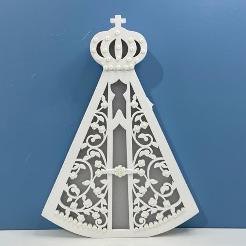 Luminária de Mesa Nossa Senhora Aparecida - LML-32 - Bateria 9V - Azul - 4