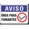 PLACA AVISO ÁREA PARA FUMANTES - 1