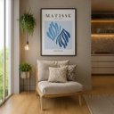 Ver imagem 1 de Quadro Canvas The Cut Outs Blue 70x50cm Mold Branca