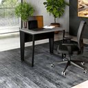 Ver imagem 1 de Mesa Industrial Escritório 90cm X 60cm Pés Metal F5 Office Cor:cinza Sagrado com Preto
