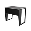 Ver imagem 4 de Mesa Industrial Escritório 90cm X 60cm Pés Metal F5 Office Cor:cinza Sagrado com Preto