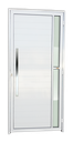 Ver imagem 1 de Porta Alumínio Lambril Visione c/Puxador e.Branco 90 Brimak