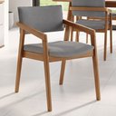 Ver imagem 1 de Cadeira para Sala de Jantar Estar Living Giorgia B04 Bouclê Cinza - Lyam Decor