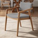 Ver imagem 4 de Cadeira para Sala de Jantar Estar Living Giorgia B04 Bouclê Cinza - Lyam Decor