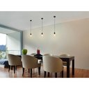 Ver imagem 4 de Luminária Pendente Taschibra Circle, Preto e Dourado e Lâmpada LED Filamento 2700K, Âmbar, 5