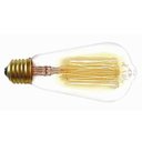 Ver imagem 6 de Luminária Pendente Taschibra Circle, Preto e Dourado e Lâmpada LED Filamento 2700K, Âmbar, 5