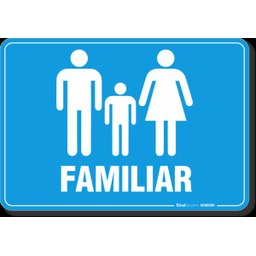 PLACA BANHEIRO - FAMILIAR - 1