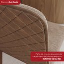Ver imagem 7 de Mesa de Jantar 8 Lugares Olívia 200cm com Vidro Nature/corano/caramelo/creme - Henn