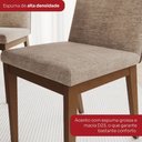 Ver mais imagens de Mesa de Jantar 8 Lugares Olívia 200cm com Vidro Nature/corano/caramelo/creme - Henn