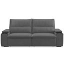 Ver imagem 2 de Sofá Retrátil Reclinável para Sala 3 Lugares 245cm Ricci F04 Veludo Cinza Escuro - Lyam Decor
