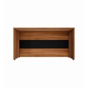 Ver imagem 6 de Balcão de Atendimento 135 cm Reto Baixo Recepção F5 Office Cor:Nogal com Preto