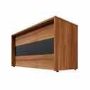 Ver imagem 4 de Balcão de Atendimento 135 cm Reto Baixo Recepção F5 Office Cor:Nogal com Preto