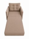 Ver imagem 3 de Poltrona Cama Solteiro 2 em 1 Conforto, Elegância Veludo:Capuccino