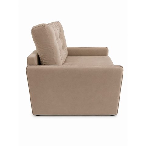 Poltrona Cama Solteiro 2 em 1 Conforto, Elegância Veludo:Capuccino