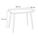 Ver imagem 3 de Mesa Infantil João e Maria em Madeira Maciça 66x48x51cm Natural Acetinado Piratini