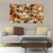 Quadro Decorativo Mosaico Abstrato Colorido 5 Peças 60x100cm - 2