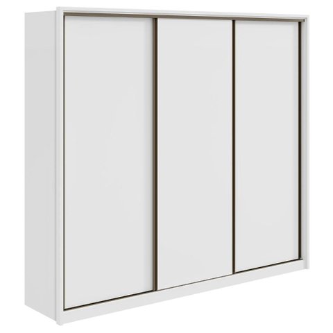 Guarda-roupa Casal 100% Mdf 3 Portas 6 Gavetas Vitta 2,70 Branco