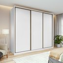 Ver imagem 2 de Guarda-roupa Casal 100% Mdf 3 Portas 6 Gavetas Vitta 2,70 Branco