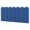 Ver imagem 2 de Painel Cabeceira Cama Box Solteiro Lana 100cm Suede Azul - Abmaza