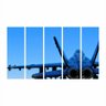 Quadro Decorativo Mosaico Avião Caça 5 Peças 60x100cm - 1