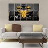 Quadro Decorativo Mosaico Carro Formula 1 60x100cm 5 peças - 2