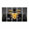 Quadro Decorativo Mosaico Carro Formula 1 60x100cm 5 peças - 1
