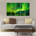 Ver imagem 2 de Quadro Decorativo Mosaico Aurora Boreal 5 Peças 60x100cm