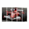 Quadro Decorativo Mosaico Carro Formula 1 60x100cm 5 Peças - 1