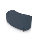 Ver imagem 7 de Sofá 2 Lugares Orgânico 140cm Pé Ferro Preto Morgan Suede Azul Mar D03 - D’Rossi