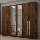 Ver imagem 1 de Guarda-Roupa Casal com Espelho 6 Portas 6 Gavetas Kratos 2019 Espresso Móveis